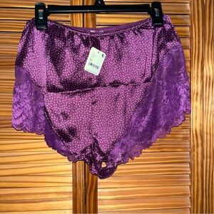 Intimately Free People Purple All Dressed Up Pajama‎ Shorts Medium New with Tag